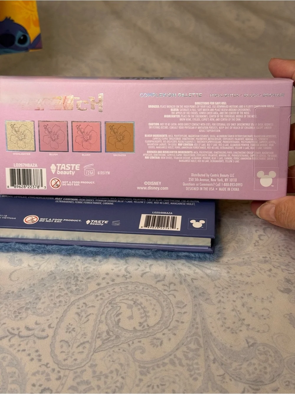 Disney Stitch Cosmetic Pouch and Beauty Kit - Blue Pink